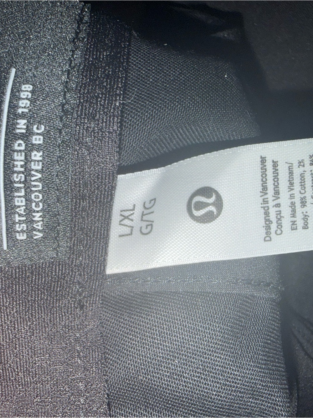 Lululemon Black hat - L/XL